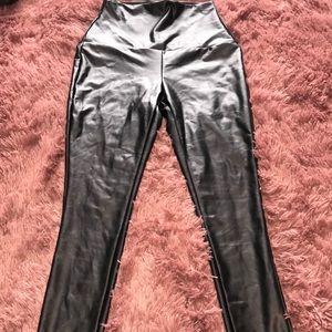 Faux leather leggings